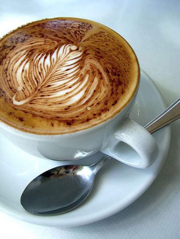 Coffee art - rysowanie na kawie 19