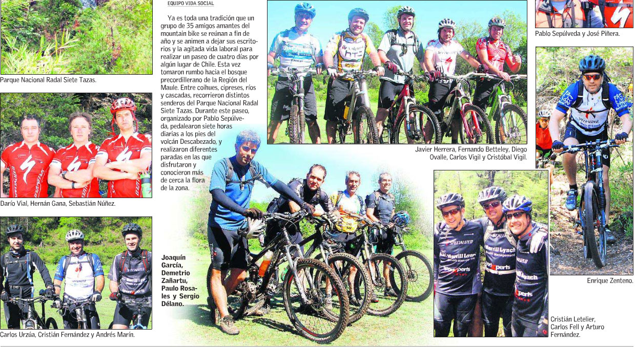 El Mercurio - Cambiando la oficina por un viaje de 4 d�as en bicicleta
