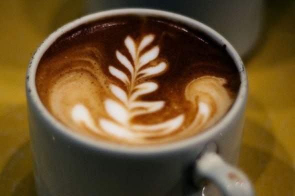 Coffee art - rysowanie na kawie 13
