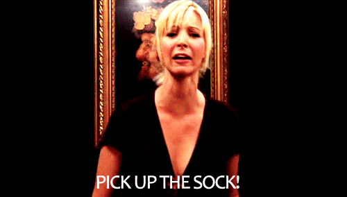 Image result for pick up the sock gif