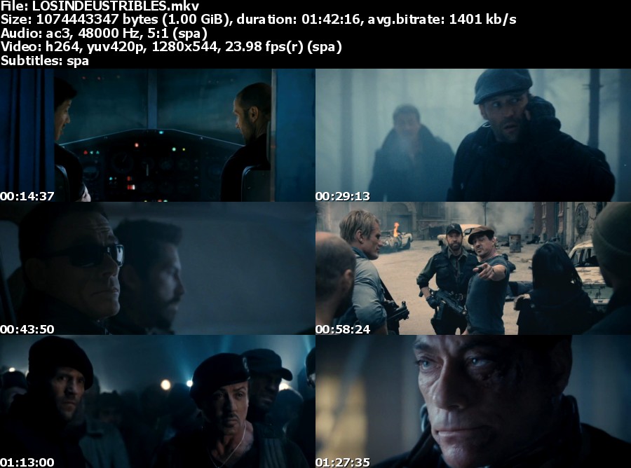 I1fLOSINDEUST563 Los Indestructibles 2 [BRRip][Latino][Accion][2012][1 Link]