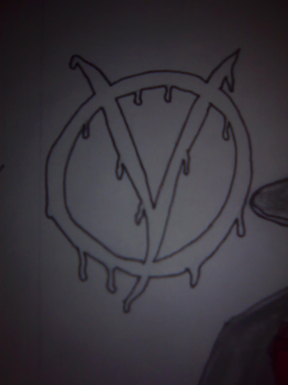 Dibujo de "V" for vendetta hecho por mi Dibujo de "V" for vendetta hecho por mi