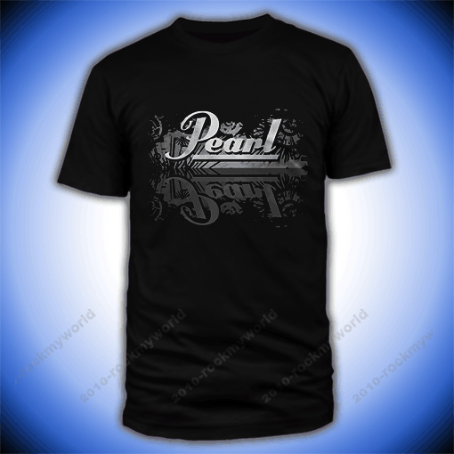 New Black T Shirt S - 3XL Pearl Drum Logo Play | eBay